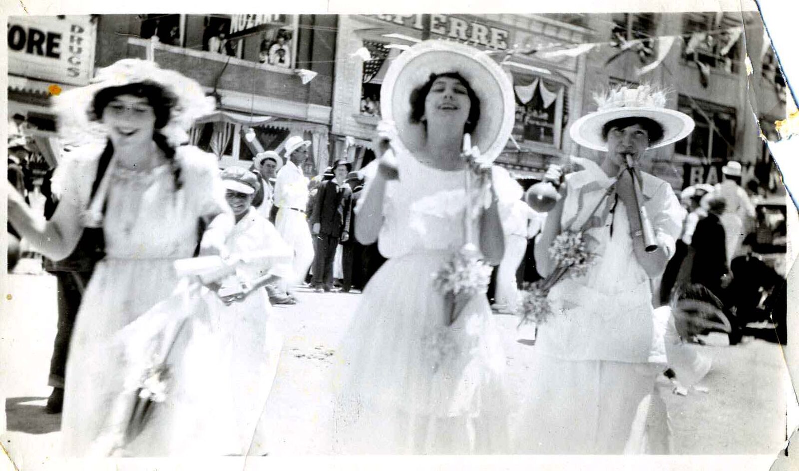 Karen in the July 4th parade, Goldfield Nevada, 1916